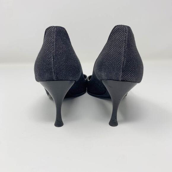 GUCCI Decollete Tessuto Stiletto heel D'Orsay pumps pointed toe whimsigoth - Picture 7 of 13